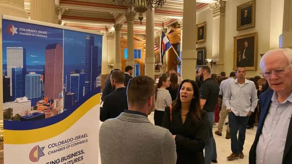 Israel support event at the Colorado State Capitol hosted by COIL in March 2025. Credit: Courtesy.