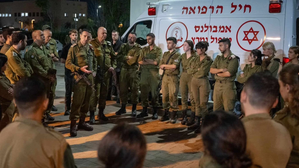 IDF Chief of Staff Lt. Gen. Herzi Halevi addressed soldiers and commanders at the Golani Brigade training base in northern Israel after a deadly Hezbollah drone strike on Oct. 13, 2024. Credit: IDF.