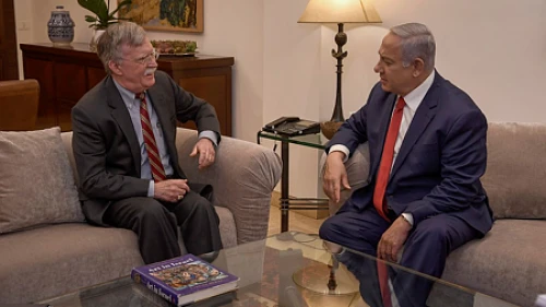 U.S. National Security Advisor John Bolton with Israeli Prime Minister Benjamin Netanyahu at the Prime Minister’s Residence in Jerusalem, Jan. 6, 2019. Credit: Matty Stern/U.S. Embassy Jerusalem.