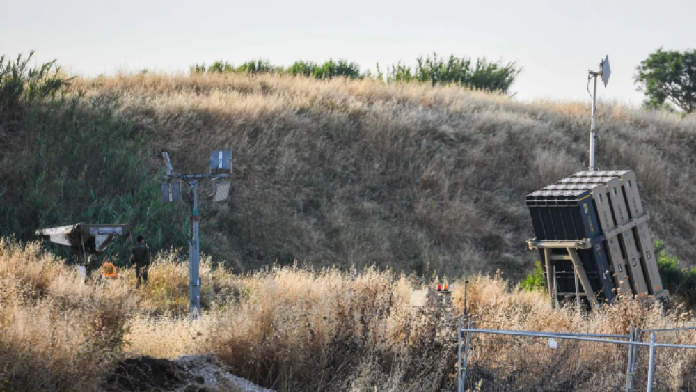 An Iron Dome air-defense missile battery in central Israel on May 15, 2019. Photo by Flash90.