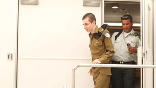 Click photo to download. Caption: Gilad Shalit upon his return to Israel. Credit: IDF.