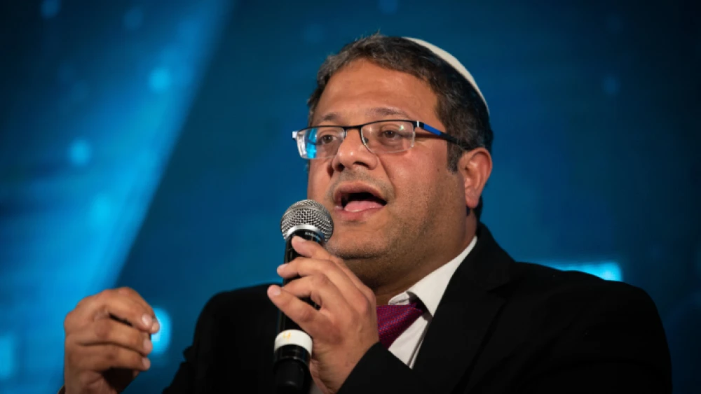 Itamar Ben-Gvir of Otzma Yehudit Party attends the Srugim conference in Jerusalem on Sept. 2, 2019. Photo by Yonatan Sindel/Flash90.