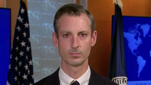 U.S. State Department Spokesman Ned Price in March 2022. Source: Twitter.