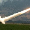 An Israeli rocket fired at a Hezbollah target during the Second Lebanon War in 2006. Credit: Haim Azulay/Flash90.