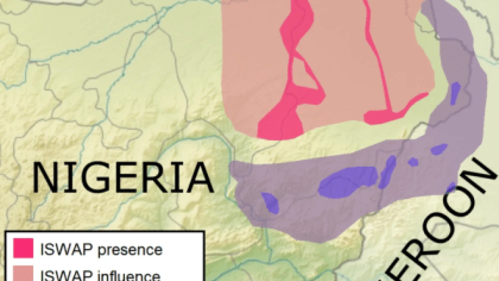 Map of the southern Chad Basin showing insurgent control 2019. (Wikimedia)6