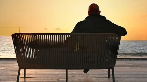 A., a Palestinian man who had to flee the Palestinian Authority after coming to the aid of Jewish victims of a Palestinian terror attack in 2016. Photo: Efrat Eshel.