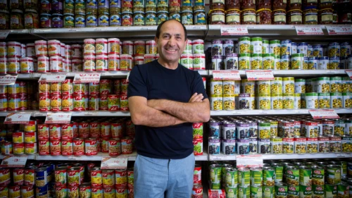 Israeli supermarket magnate Rami Levi in one of his stores in Jerusalem on June 23, 2016. Levy operates a chain of 27 discount supermarkets in central and northern Israel, employing over 5,000. Photo by Miriam Alster/Flash90.