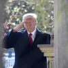 U.S. President Donald Trump salutes at the gravesite of former U.S. President Andrew Jackson. Credit: Tennessee National Guard Public Affairs Office via Wikimedia Commons.
