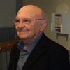 Israeli novelist Aharon Appelfeld at the University of Pennsylvania. Credit: Kevin Walsh.