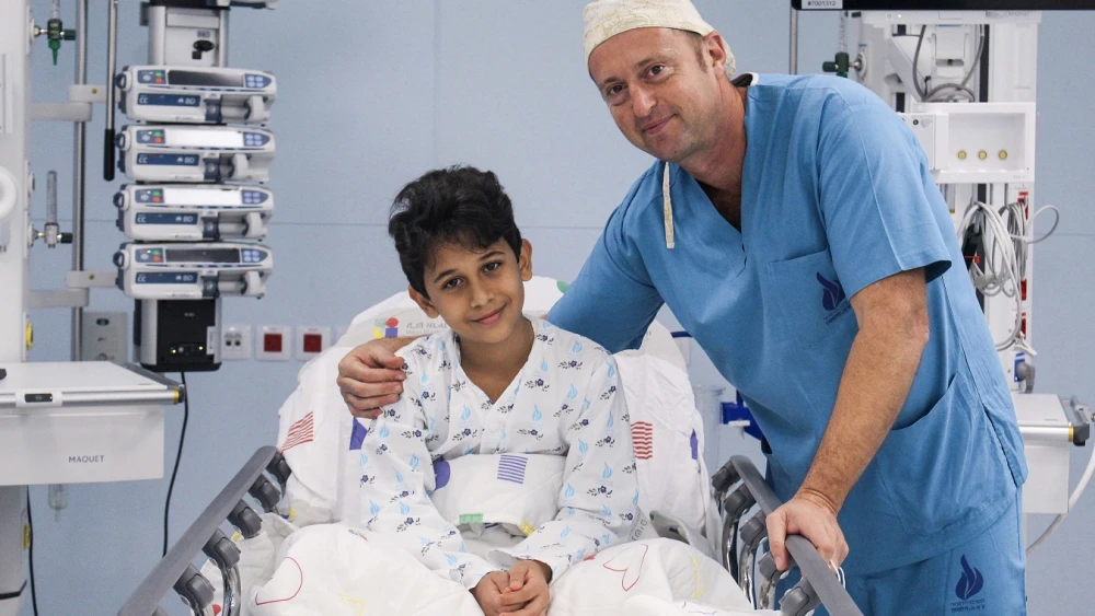 Mazen and Dr. Sagi Assa, who performed his life-saving catheterization.