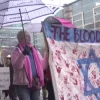 CODEPINK protests outside the 2015 AIPAC conference in Washington, D.C. Source: YouTube.
