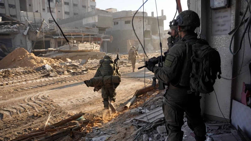 Israeli troops operating in the Hamas-ruled Gaza Strip, Dec. 19, 2023. Credit: IDF.