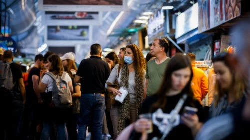 Mahane Yehuda market in Jerusalem, Nov. 29, 2021. Photo by Olivier Fitoussi/Flash90.