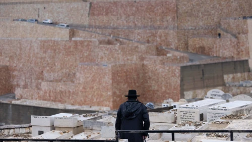 Graves at Har HaMenuchot cemetery in Jerusalem, Jan. 16, 2022. Photo by Yonatan Sindel/Flash90.