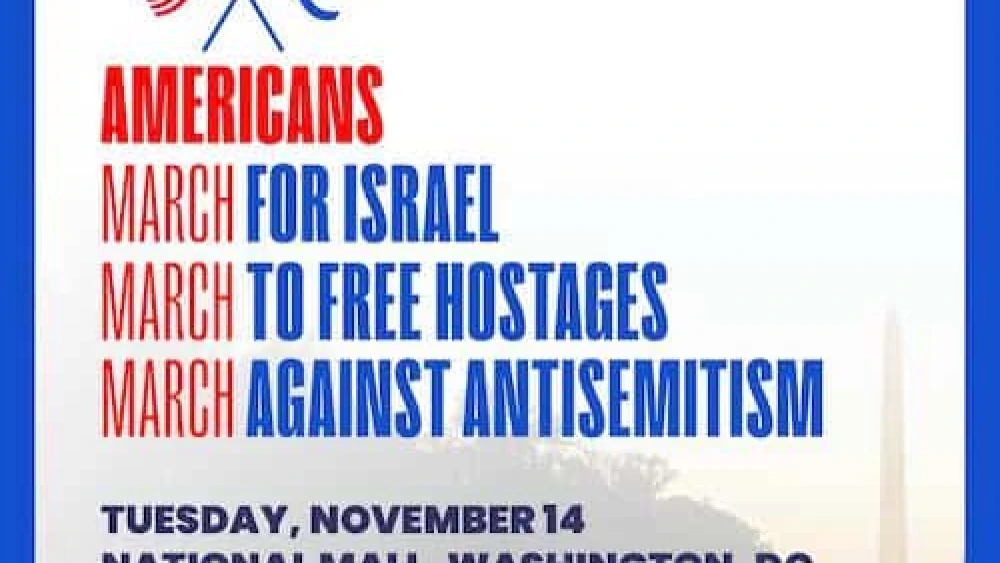 March for Israel. Credit: Courtesy.