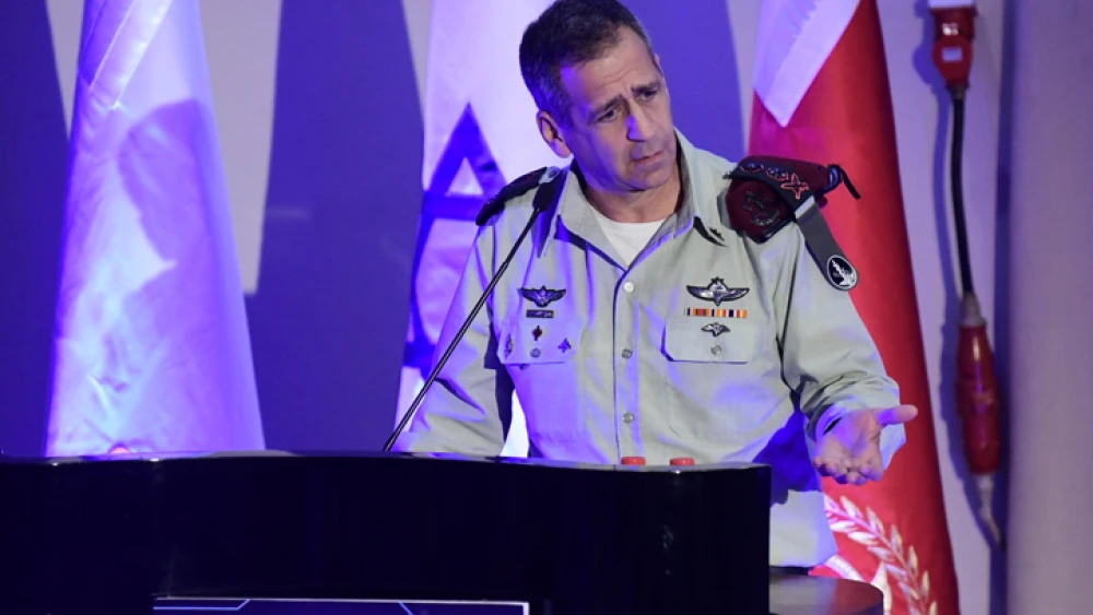 Israel Defense Forces' Chief of Staff Lt. Gen. Aviv Kochavi at a ceremony for outstanding soldiers in the IDF Technology Unit, at the Glilot army base, on Dec. 2, 2019. Photo by Tomer Neuberg/Flash90.