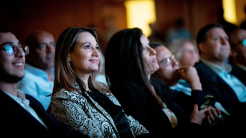 Israeli Education Minister Yifat Shasha-Biton attends a conference of Israel's National Student and Youth Council in Jerusalem, May 8, 2022. Photo by Yonatan Sindel/Flash90.