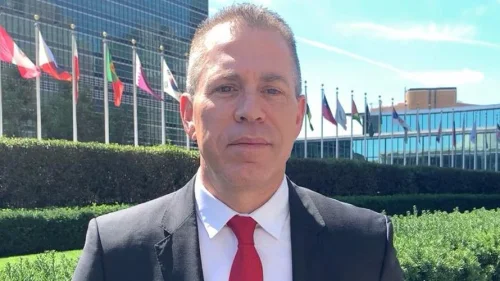 Israeli Ambassador to the United Nations and outgoing envoy to Washington Gilad Erdan. Source: Twitter.