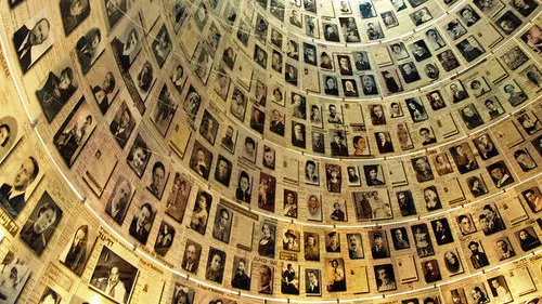 The “Hall of Names” commemorating victims of the Holocaust at Yad Vashem in Jerusalem. Photo: David Shankbone via Wikimedia Commons.