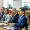 Israeli Prime Minister Benjamin Netanyahu leads the weekly Cabinet meeting, at the Prime Minister's Office in Jerusalem, on Dec. 1, 2019. Photo by Marc Israel Sellem/POOL.