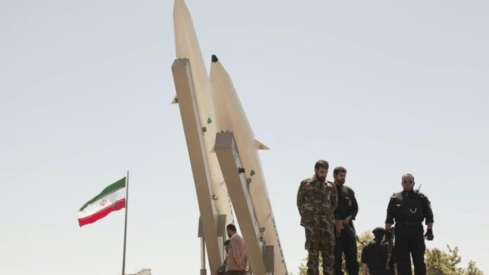 Iran said its air-launched Asef cruise missiles, unveiled in February 2023, could hit targets at a range of 1,025 miles. Source: Twitter.