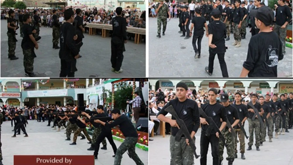 Futuwwa Graduation ceremony at Dar Al-Arqam school (source: facebook.com/ArqamSchools, June 4, 2014) (MEMRI)