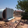 Click photo to download. Caption: A sewer pipe bomb shelter in the farming village of Yevul, alongside the Gaza Strip. Credit: B. Davidson.