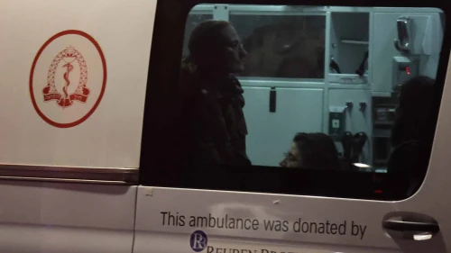 Israeli-Russian academic Elizabeth Tsurkov arrives at Sheba Medical Center in Ramat Gan after more than two years of captivity in Iraq, Sept. 10, 2025. Photo by Jonathan Shaul/Flash90.
