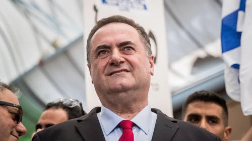 Israeli Foreign Minister Israel Katz is seen during an election campaign tour of the Likud Party in Jerusalem on Sept. 16, 2019. Photo by Yonatan Sindel/Flash90.