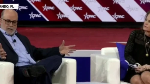 Mark Levin speaking at CPAC 2022. February, 26, 2022. Source: Screenshot.