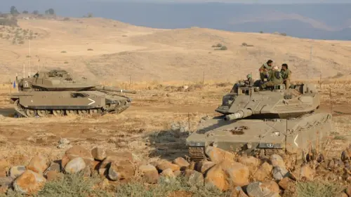 Israeli soldiers near the country's border with Lebanon, Oct. 10, 2023. Photo by David Cohen/Flash90.