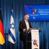 Israeli Foreign Minister Gideon Sa'ar addresses a visiting German delegation in Jerusalem on Nov. 16, 2025. Source: @IsraelMFA/X.