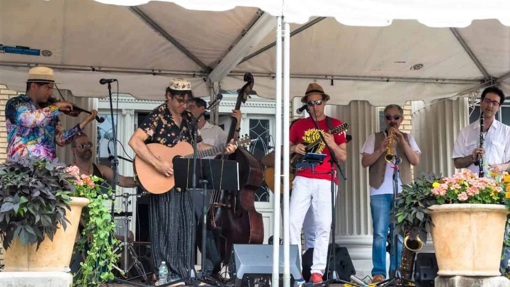 Music entertained audiences at the first-ever Borsch Belt Fest in Ellenville, N.Y., on July 29, 2023. Photo by Robin Cohen Kauffman.