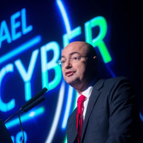 Israel National Cyber Directorate Director General Yigal Unna speaks at the Homeland Security and Cyber conference in Tel Aviv, on Nov. 13, 2018. Photo by Miriam Alster/Flash90.