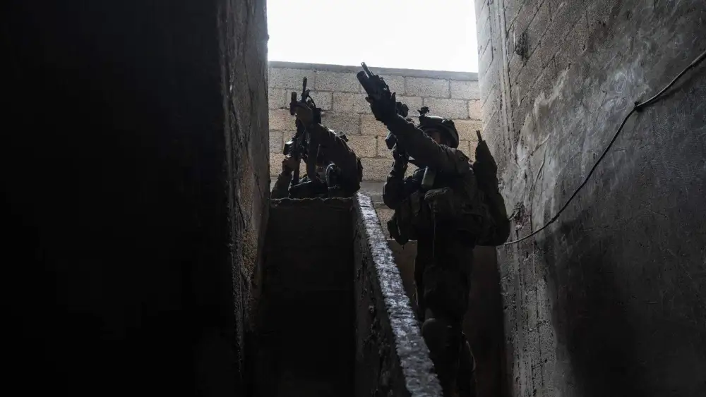 Israeli forces operating in the Gaza Strip, Feb. 10, 2024. Credit: IDF.