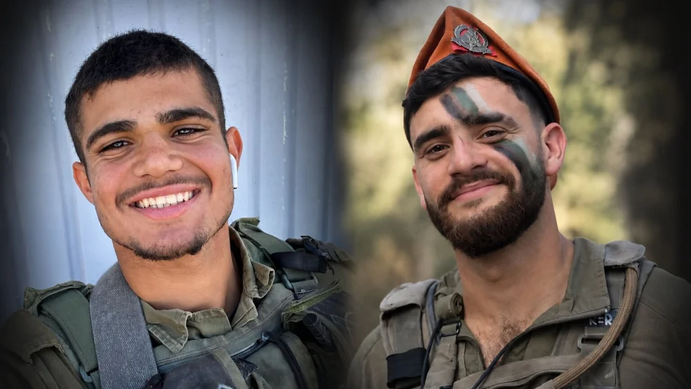 Staff Sgt. Ron Yonatan Roytman, 23, and Sgt. Yuval Shai Svilem, 20, who were killed in a terrorist shooting near the Yehuda Junction in Judea on Oct. 23, 2026. Credit: IDF.