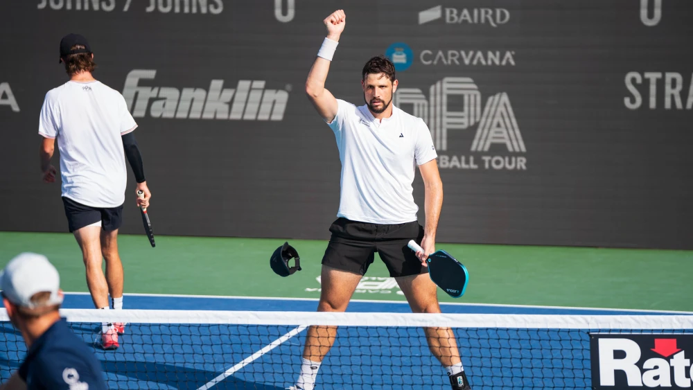 Dekel Bar, an Israeli professional pickleball player. Credit: Professional Pickleball Association.