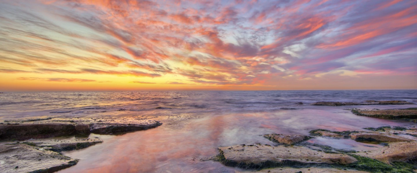 A romantic scene on a Nahariya beach. Photo by Noam Chen.