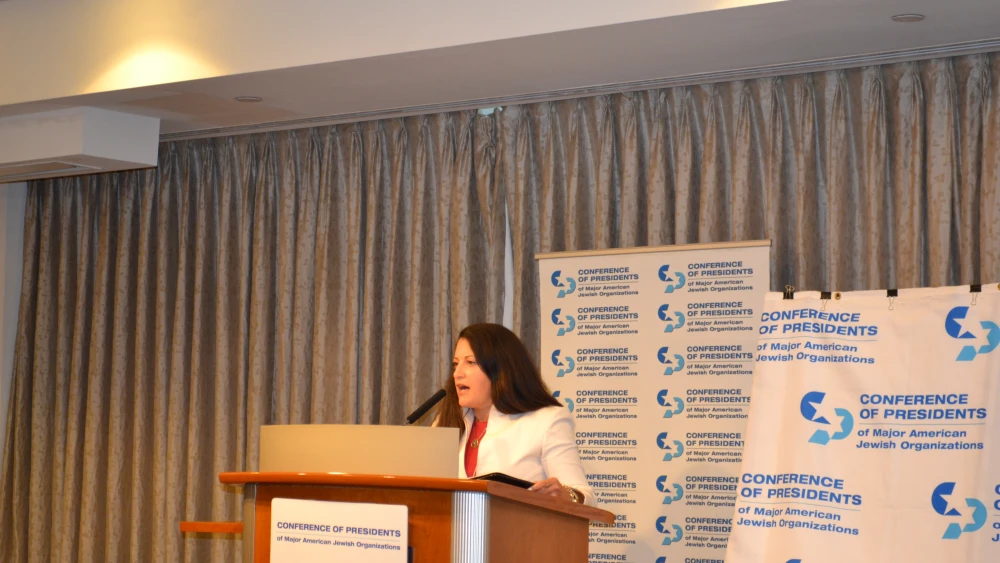 Shari Dollinger, co-executive director of Christians United for Israel. Credit: Conference of Presidents of Major American Jewish Organizations.