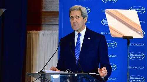 U.S. Secretary of State John Kerry speaks at the 2015 Saban Forum in Washington, D.C. Credit: Wikimedia Commons.