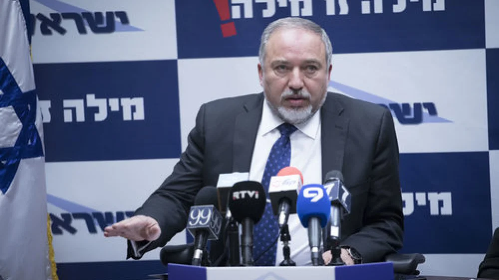 Israeli Defense Minister Avigdor Lieberman . Credit: Yonatan Sindel/Flash90.