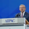 Sen. Robert Menendez (R-N.J.) speaking at AIPAC policy conference. Credit: AIPAC.