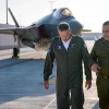 Israel Defense Forces Chief of Staff Lt. Gen. Eyal Zamir (right) with Israeli Air Force commander Maj. Gen. Tomer Bar at Nevatim Airbase near Beersheva on March 11, 2025. Credit: IDF.
