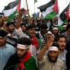 Supporters of Islami Jamiat-e-Talaba—the largest student organization in Pakistan—rally in Karachi in solidarity with the Palestinians, June 29, 2024. Photo by Rizwan Tabassum/AFP via Getty Images.