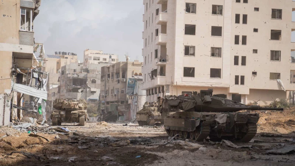 Israeli troops operating in the Hamas-ruled Gaza Strip, Nov. 21, 2023. Credit: IDF.