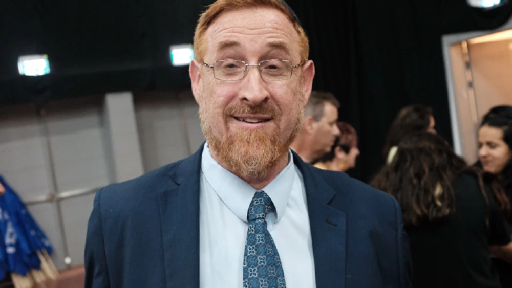Likud MK Yehuda Glick at the Likud Party toast ahead of Rosh Hashana, in Tel Aviv, on Sept. 6, 2018. Photo by Tomer Neuberg/Flash90.