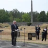 Israeli President Isaac Herzog and German counterpart Frank-Walter Steinmeier spent time honoring the Jewish dead on the grounds of the former Bergen-Belsen concentration camp on Sept. 7, 2022. Credit: Amos Ben Gershom/GPO.