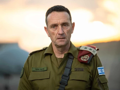 IDF Chief of Staff Lt. Gen. Herzi Halevi holds a press conference at the Palmachim Airbase south of Tel Aviv on July 14, 2024. Credit: IDF.
