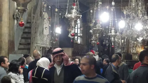 The Church of the Nativity in the West Bank town of Bethlehem on Christmas Eve 2019. Photo: Judy Lash Balint.