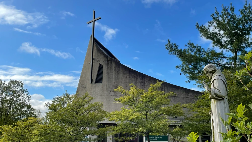 The chapel of Franciscan University of Steubenville in Ohio. Credit: Joseph Antoniello via Wikimedia Commons.